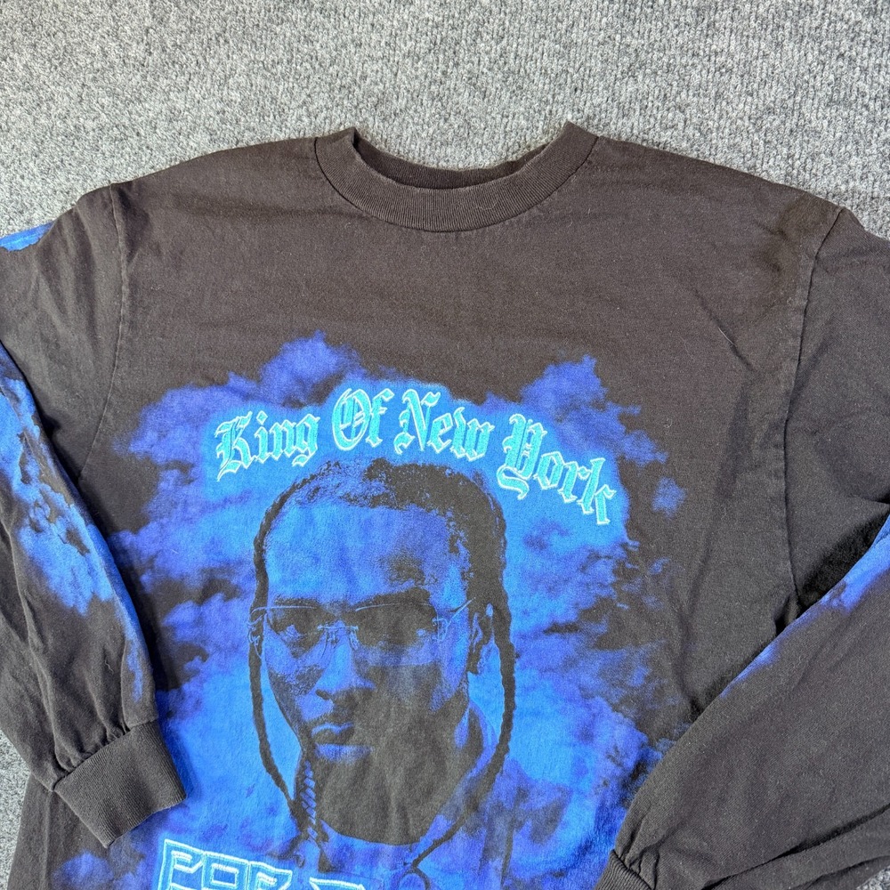 Pop Smoke Shirt Men Medium Black Cotton Graphic King Of New York Brooklyn Rapper